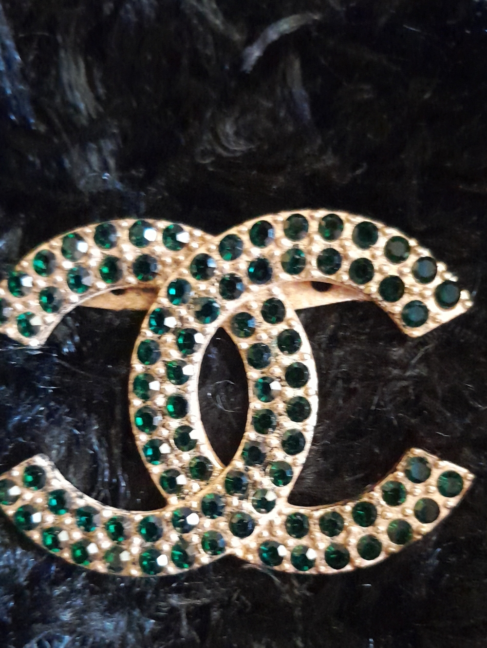 Green Stone Brooch